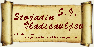 Stojadin Vladisavljev vizit kartica